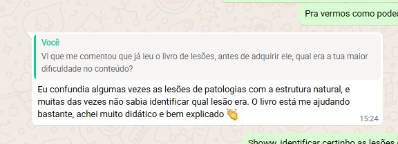 Depoimento de aluno