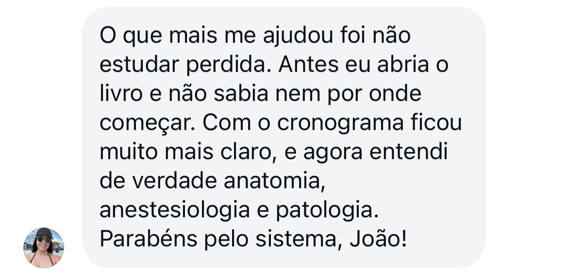 Depoimento de aluno