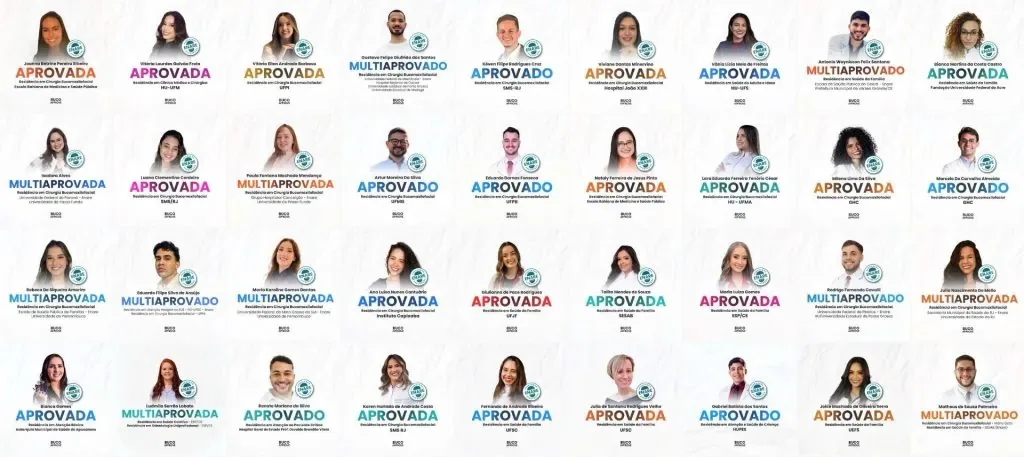 Número 1 em aprovações no ENARE: