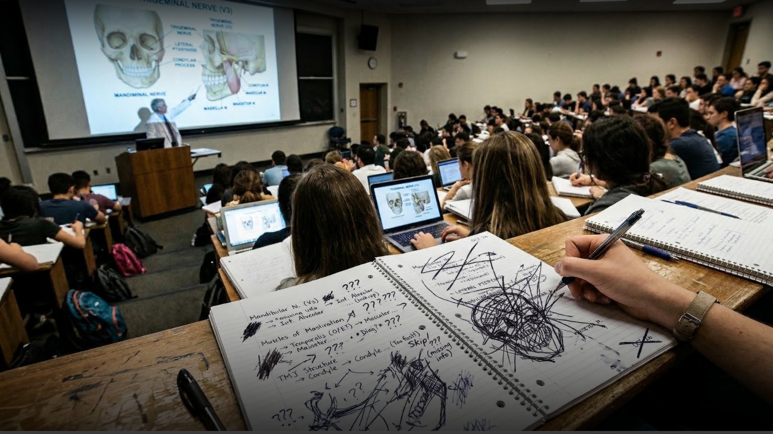 Aula de anatomia odontologia