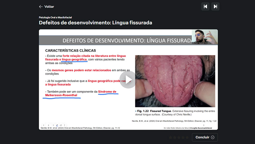 Conteúdos da plataforma do Buco Approve